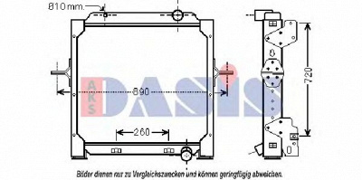 AKS DASIS 390035n -  Радиатор, охлаждение двигателя